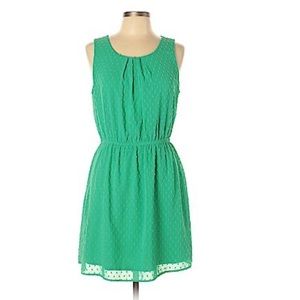 Elle Sleeveless Green Mini Dress